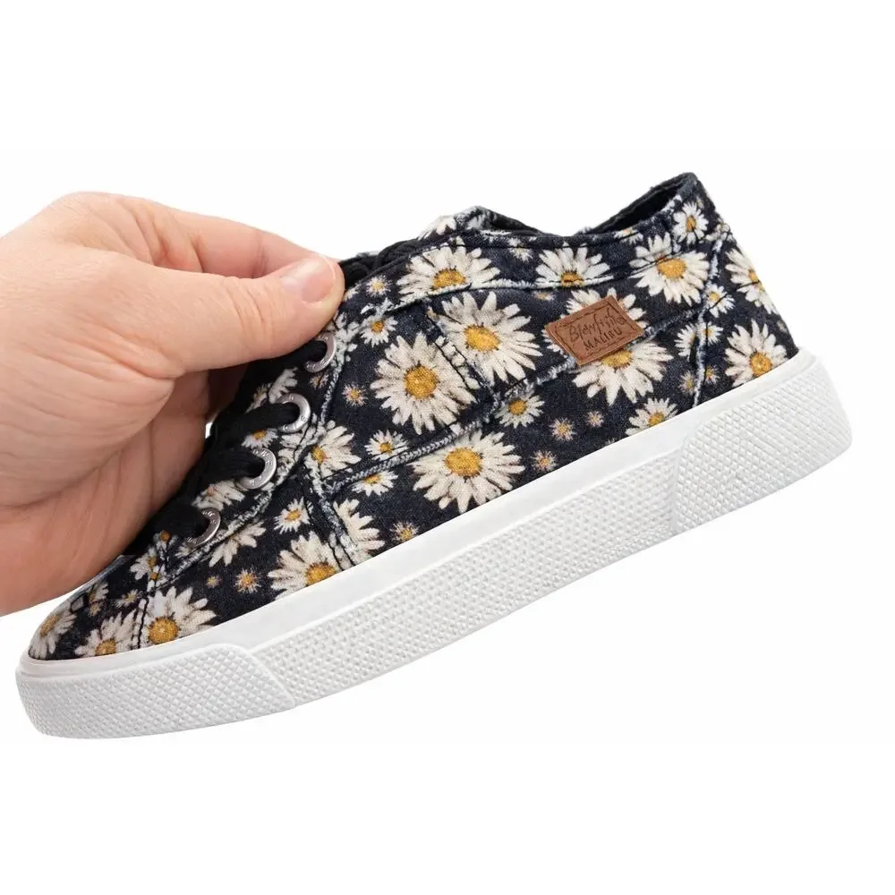 Blowfish Malibu Daisy Floral High Top Sneakers‎ Girls Side Zip Coquette Cute